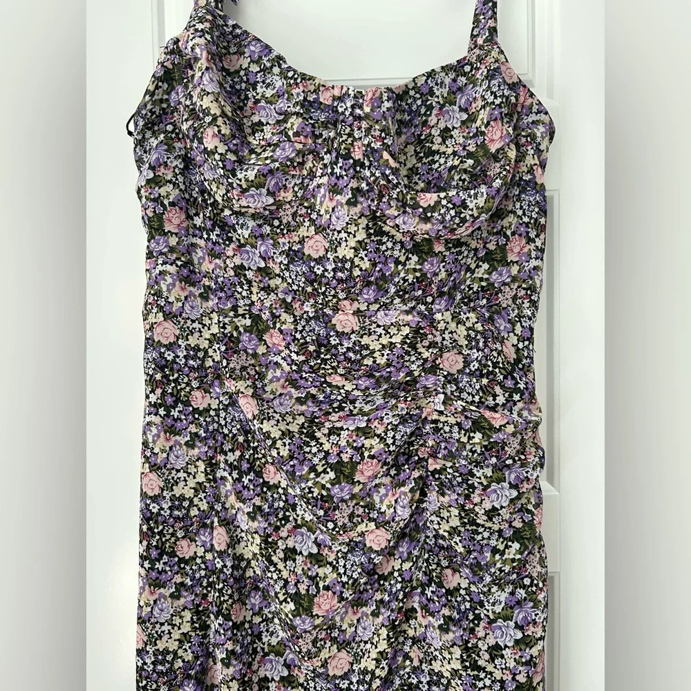 ASTR the Label Floral Sleeveless Dress with Slit - Picture 6 of 14